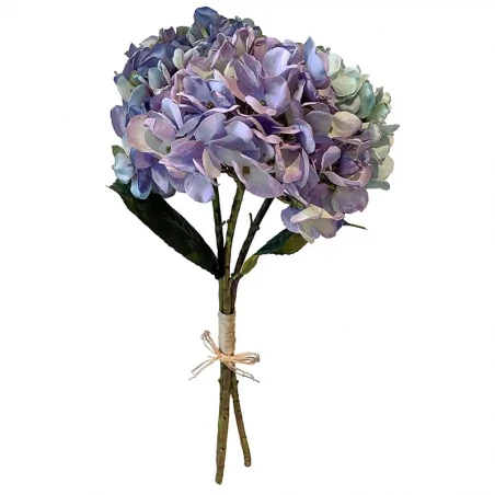 Buy Hortensia Buket Lavendel Bl Kunstig Blomst