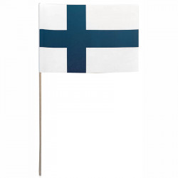Flagga på träpinne, Finland