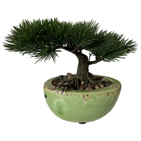 Bonsai mini træ i 17cm, kunstig plante