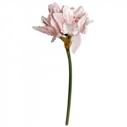 Amaryllis, lyserød/grøn, 63cm, kunstig blomst