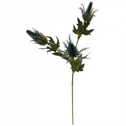 Mandstro på stilk, blålilla, 65cm, kunstig plante