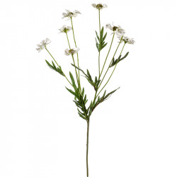Marguerit m 8 blomster, hvid, 75cm, kunstig blomst