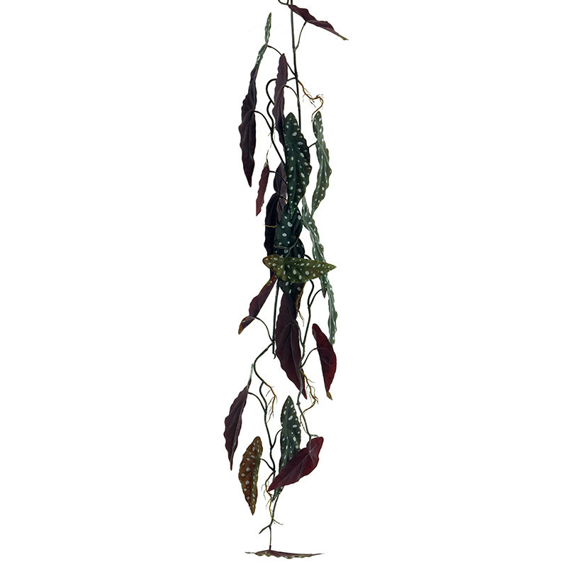 Begonia bladranke m prikker, 105cm, kunstig plante