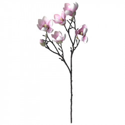 Magnolia gren, 65cm, lyserød, kunstig blomstergren
