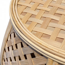 Sidebord / Skammel i bambus, 38cm