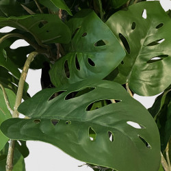 Monstera hængeplante i potte, 80cm, kunstig plante