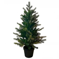 Grandis grantræ, 90cm m sort potte, brandh. EN71,kunstig juletræ