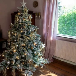 Grandis tilsneet grantræ, 240cm, brandh. EN71, kunstigt juletræ