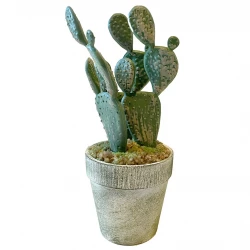 Kaktus i potte, 20cm, kunstig plante