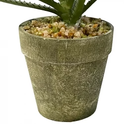Aloe vera i potte, 18cm, kunstig plante