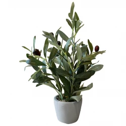 Oliventræ i potte, 28 cm, kunstig plante