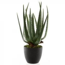 Aloe vera plante i potte, 67cm, kunstig plante