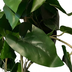 Philodendron hængeplante i potte, 80cm, kunstig plante
