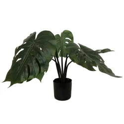 Monstera plante i potte, 60cm, kunstig plante