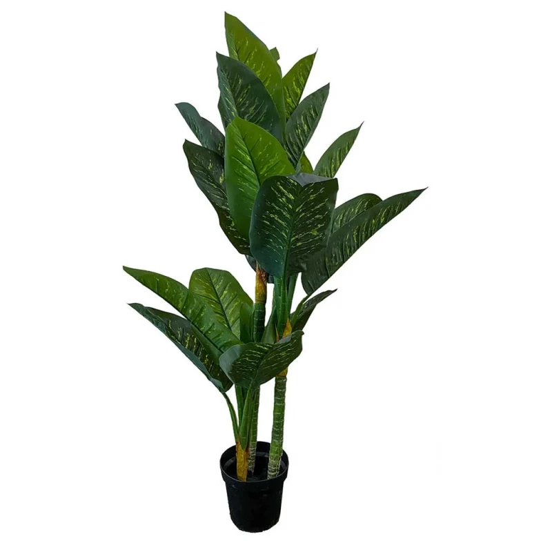 Sigøjnerblad i potte, H150cm, dieffenbachia, kunstig plante