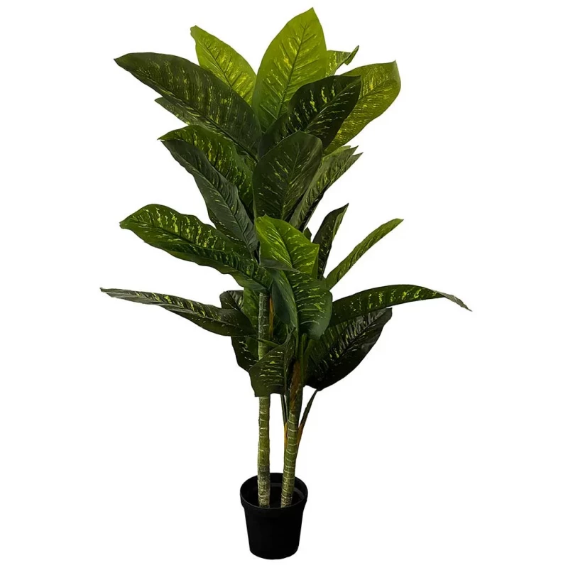 Sigøjnerblad i potte, H175cm, dieffenbachia, kunstig plante