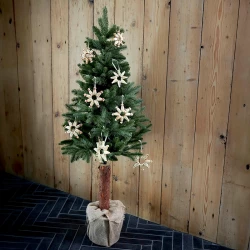 Dakota grantræ, 150cm m jute potte, PE, kunstig juletræ