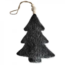 Juletræspynt, juletræ i kunst pels, grå