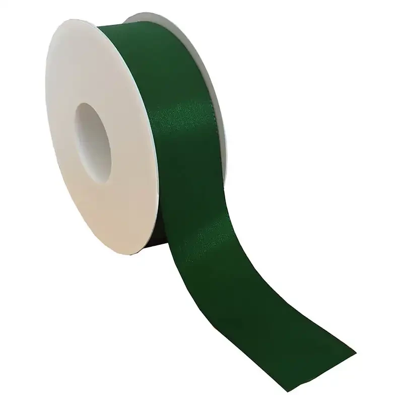 40mm Taftbånd med sømkant, Mørkegrøn