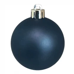 Julekugler, mørkeblå, 6cm, 12stk./pakke