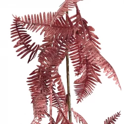 Bregneranke, mørk rosa, 90cm, kunstig plante