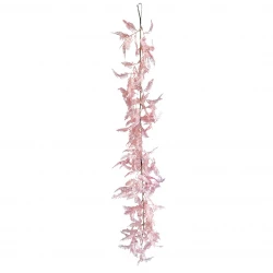Bregneranke, lyserød, 90cm, kunstig plante