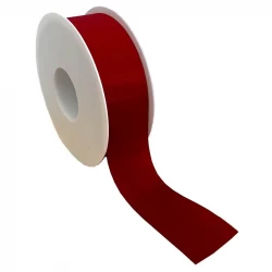 40mm Taftbånd med sømkant, Rød