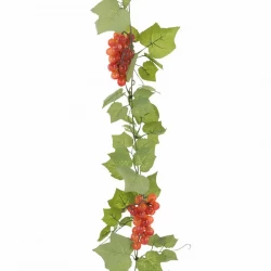 Vindrueranke m 6-klaser, 180cm, kunstig plante