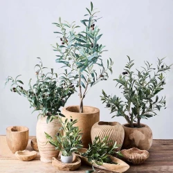 Oliventræ i potte, 90cm, kunstig plante
