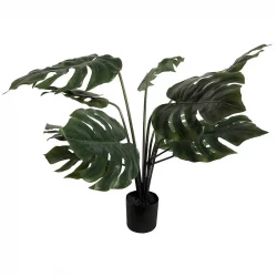 Monstera i potte, 80cm, kunstig plante