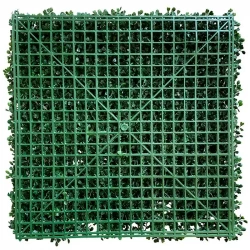 Bladmix plade, buksbom, UV, 50x50cm, kunstig græs