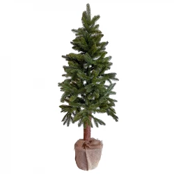 Dakota grantræ, 150cm m jute potte, PE, kunstig juletræ