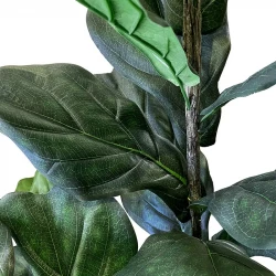 Figen træ i potte, 150cm, 50 blade, kunstig plante