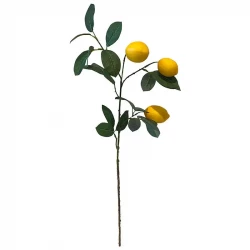 Citrongren, 3 citroner, 74cm, kunstig gren