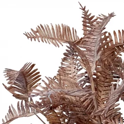 Bregne på stilk, 2 stk, brun, 40 cm, kunstig plante