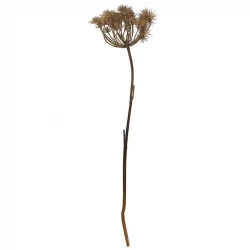 Bjørneklo, grå brun, H:98cm, kunstig blomst