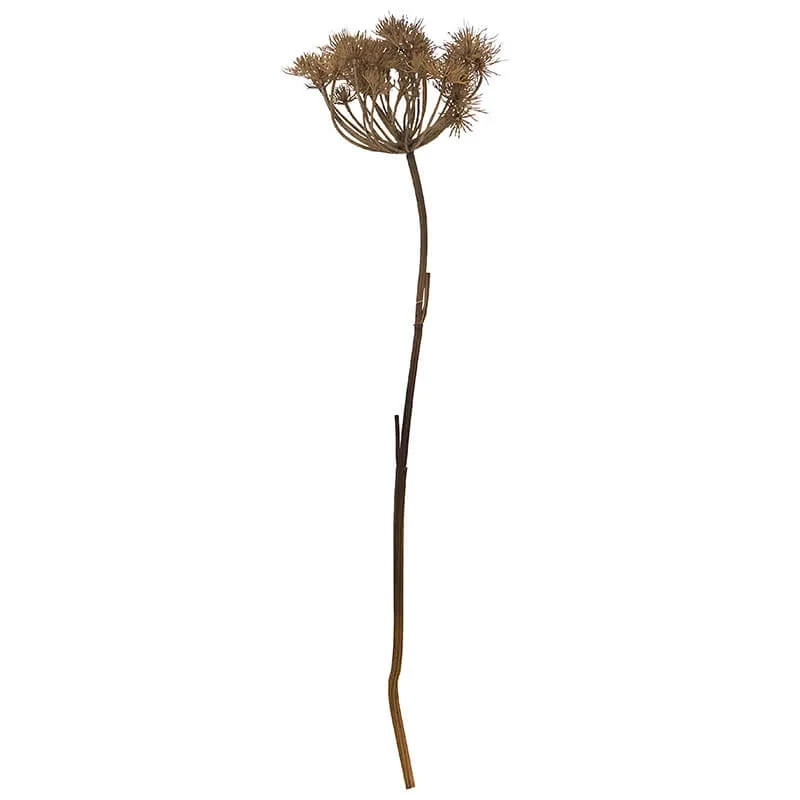 Bjørneklo, grå brun, H:98cm, kunstig blomst