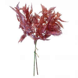 Bregne på stilk, 2 stk, mørk rosa, 40 cm, kunstig plante