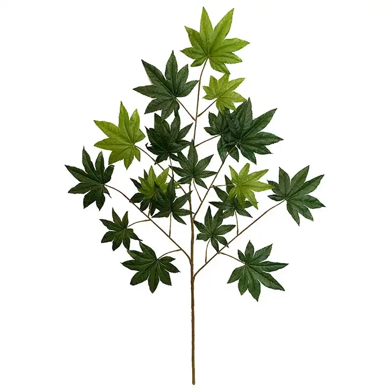 Japansk Ahorn blad gren, 100cm, 20 blade, kunstig plante