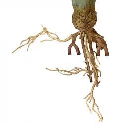 Vandplante m rødder, calathea, grøn, 40cm, kunstig plante