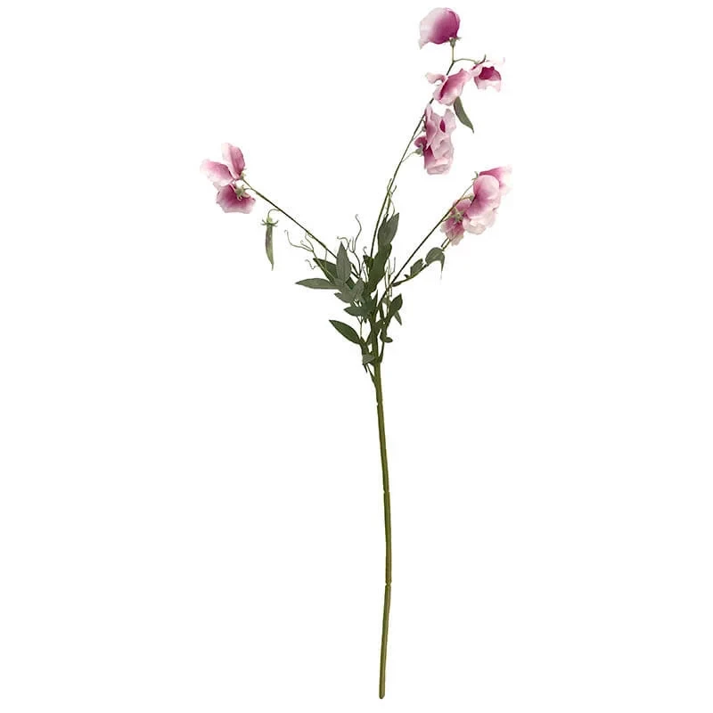 Ærteblomst, 70cm lilla/hvid, kunstig blomst