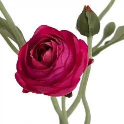 Ranunkelblomma, pink, 48 cm, konstgjord blomma