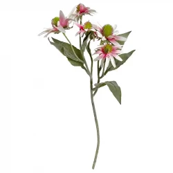Solhat, pink, 50cm, kunstig blomst