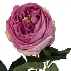 Rose på stilk, pink, 60cm, kunstig blomst