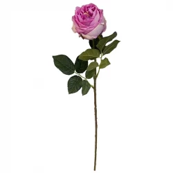 Rose på stilk, pink, 60cm, kunstig blomst