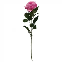 Rose Dijon, 64cm, pink/lyserød, kunstig blomst