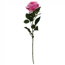 Rose Dijon pink/lyserød, 64cm, kunstig blomst