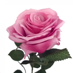 Rose Dijon pink/lyserød, 64cm, kunstig blomst
