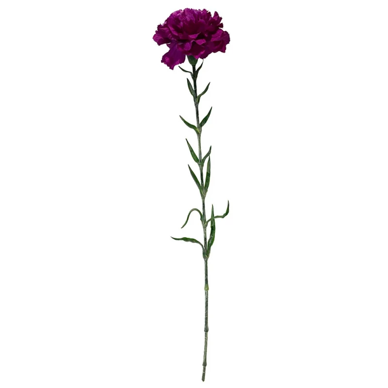 Nellike på stilk, 67cm, fuchsia, kunstig blomst