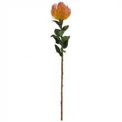 Protea blomst, 74cm Gul/Orange, Kunstig blomst